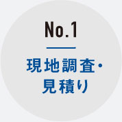 No.1 現地調査・見積り