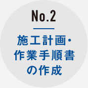 No.2 施工計画・作業手順書の作成